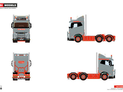 WSI WSI Volvo FH5 Sleeper Cab 6x2 PBT Belgium