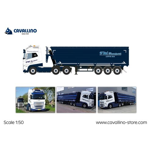 Cavallino Cavallino Volvo FH5 Glob. XL with 3-axle tipper trailer TML TRANSPORT