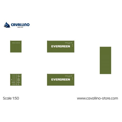 Cavallino Cavallino 20ft. container EVERGREEN