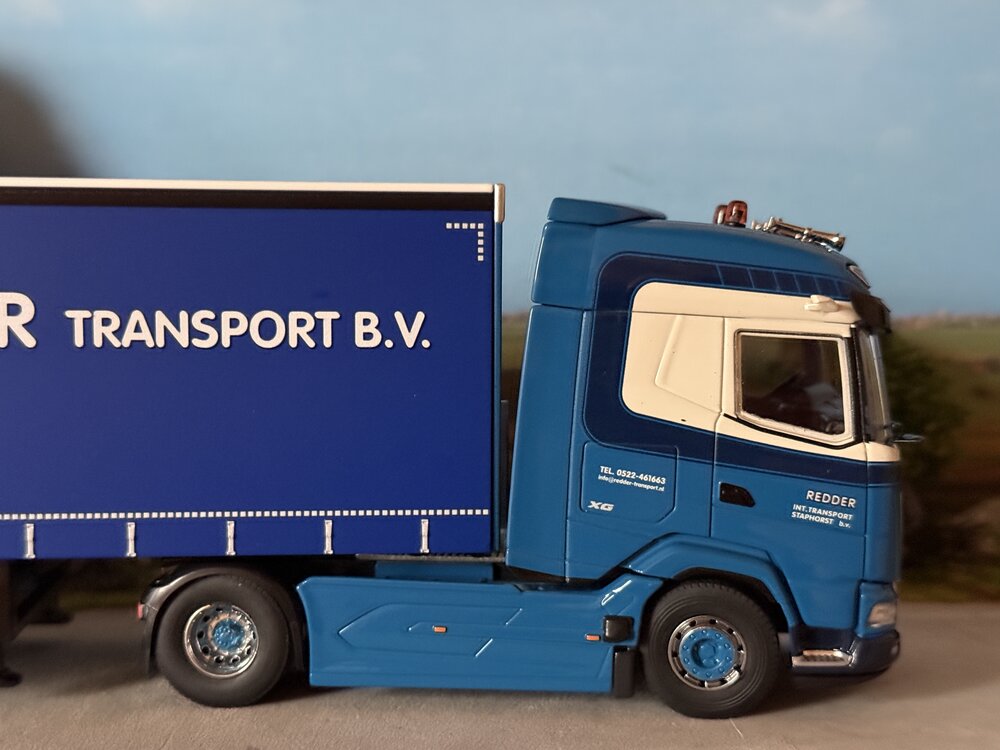 Cavallino Cavallino DAF XG met 3-as schuifzeilen oplegger REDDER TRANSPORT - MIJNHEER