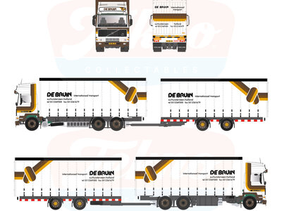 Tekno Tekno Volvo F12 Eurotrotter volume combination DE BRUIN