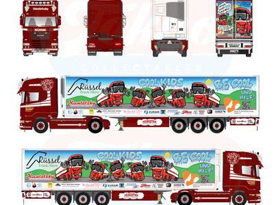 Tekno Tekno Scania R-Streamline Topline 4x2 with 3-axle reefer trailer KAUTETZKY - RUSSEL TRUCKSHOW