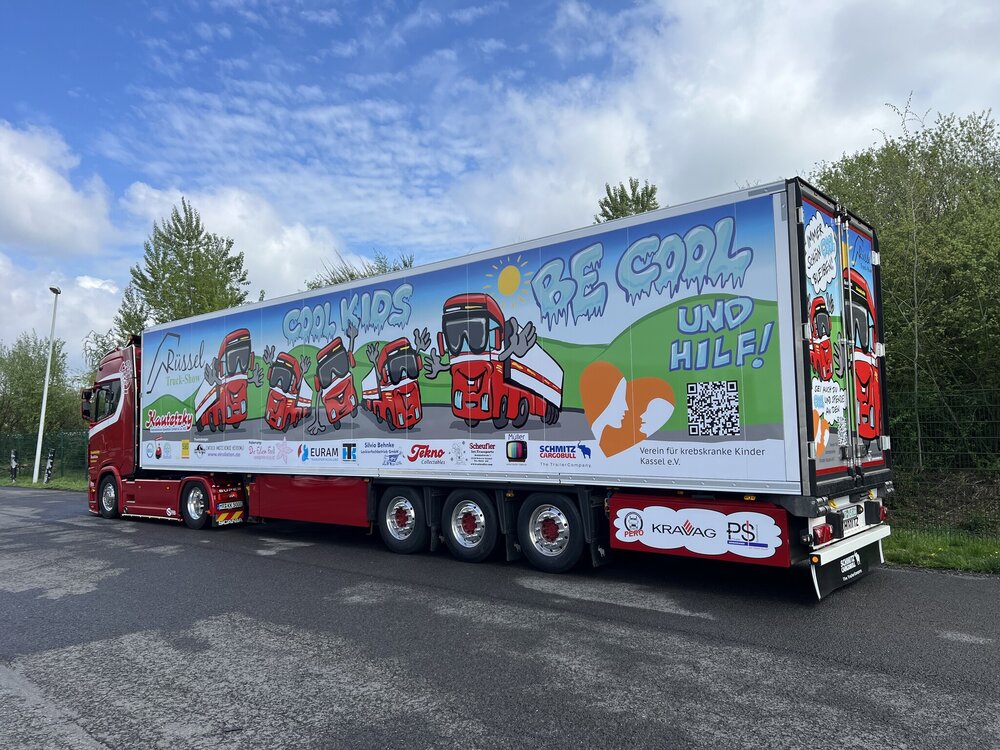 Tekno Tekno Scania R-Streamline Topline 4x2 with 3-axle reefer trailer KAUTETZKY - RUSSEL TRUCKSHOW