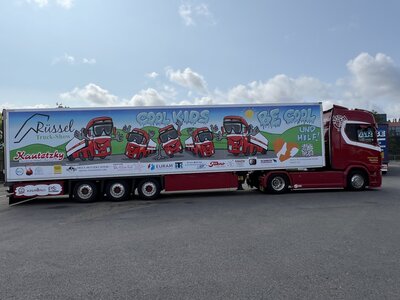 Tekno Tekno Scania R Streamline Topline 4x2 met 3-assige koeloplegger KAUTETZKY - RUSSEL TRUCKSHOW