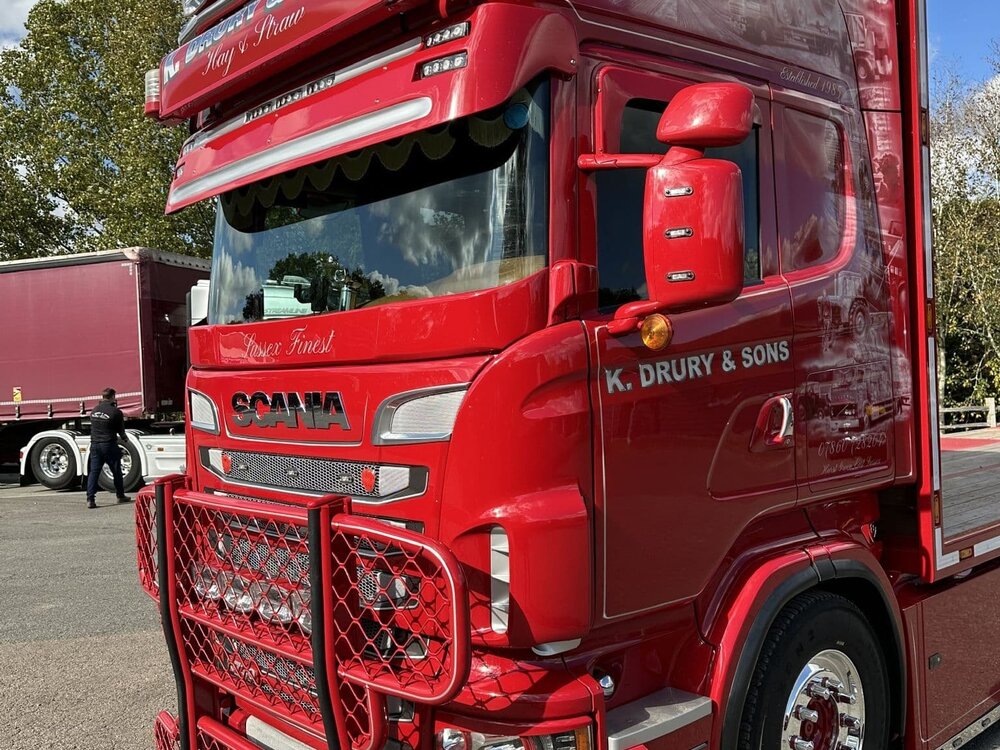 WSI WSI Scania R Topline 6x2 flatbed combi K. DRURY EAST SUSSEX