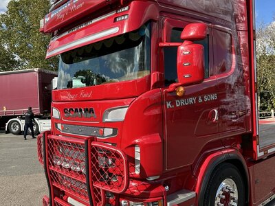 WSI WSI Scania R Topline 6x2 flatbed combi K. DRURY EAST SUSSEX