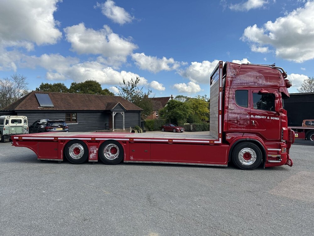 WSI WSI Scania R Topline 6x2 flatbed combi K. DRURY EAST SUSSEX