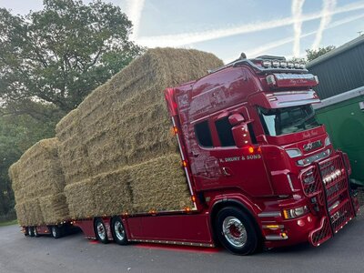 WSI WSI Scania R Topline 6x2 flatbed combi K. DRURY EAST SUSSEX