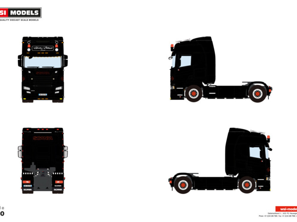 WSI WSI Scania R Highline 4x2 SEBASTIEN BOUTONNET