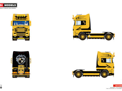 WSI DAF XF95 Super Space cab 4x2 G. SEYEN - Miniatuurshop.com