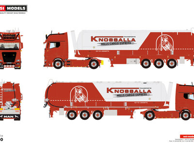 WSI WSI MAN TGX GX 4x2 with 3-axle tipper bulk trailer KNOSSALLA