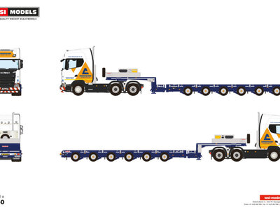 WSI WSI Scania S Highline 6x4 + 6-axle manoovr Nooteboom trailer AINSCOUGH CRANE HIRE