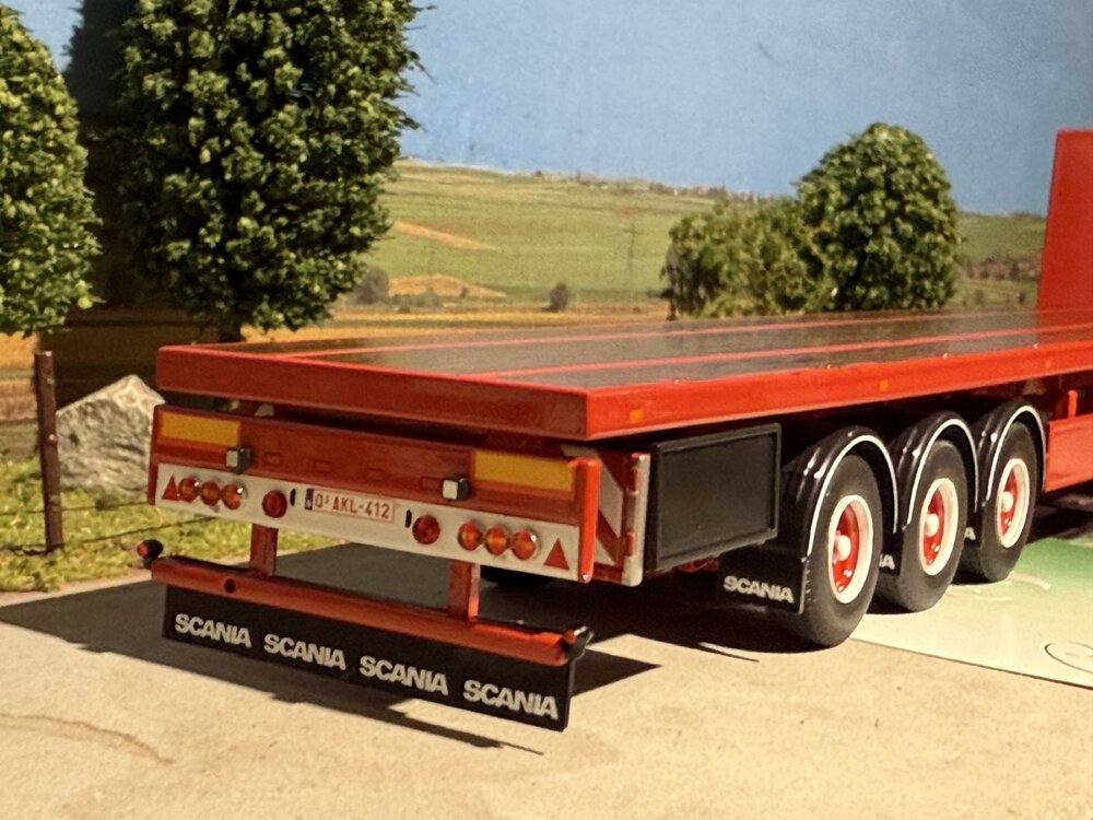 Tekno Tekno Scania Next Gen 520S Highline with 3-axle flatbed JAN MUES