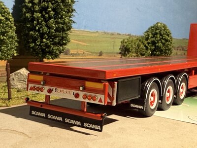 Tekno Tekno Scania Next Gen 520S Highline with 3-axle flatbed JAN MUES