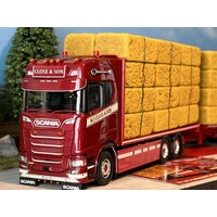 Tekno Scania Next Gen S-serie Highline rigid truck with 3-axle trailer + load CLOSE & SON