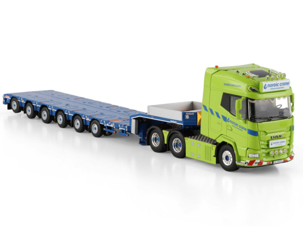 WSI WSI DAF XG+ 6x4 with  6-axle manoovr NORDIC CRANE KYNNINGSRUD