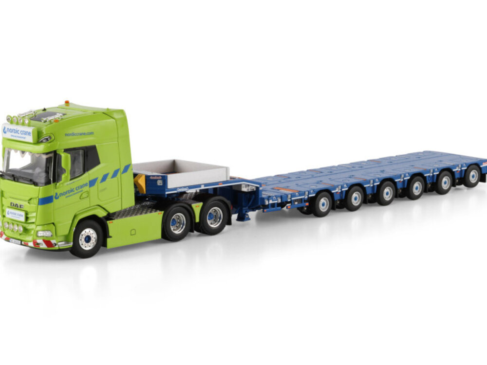 WSI WSI DAF XG+ 6x4 with  6-axle manoovr NORDIC CRANE KYNNINGSRUD