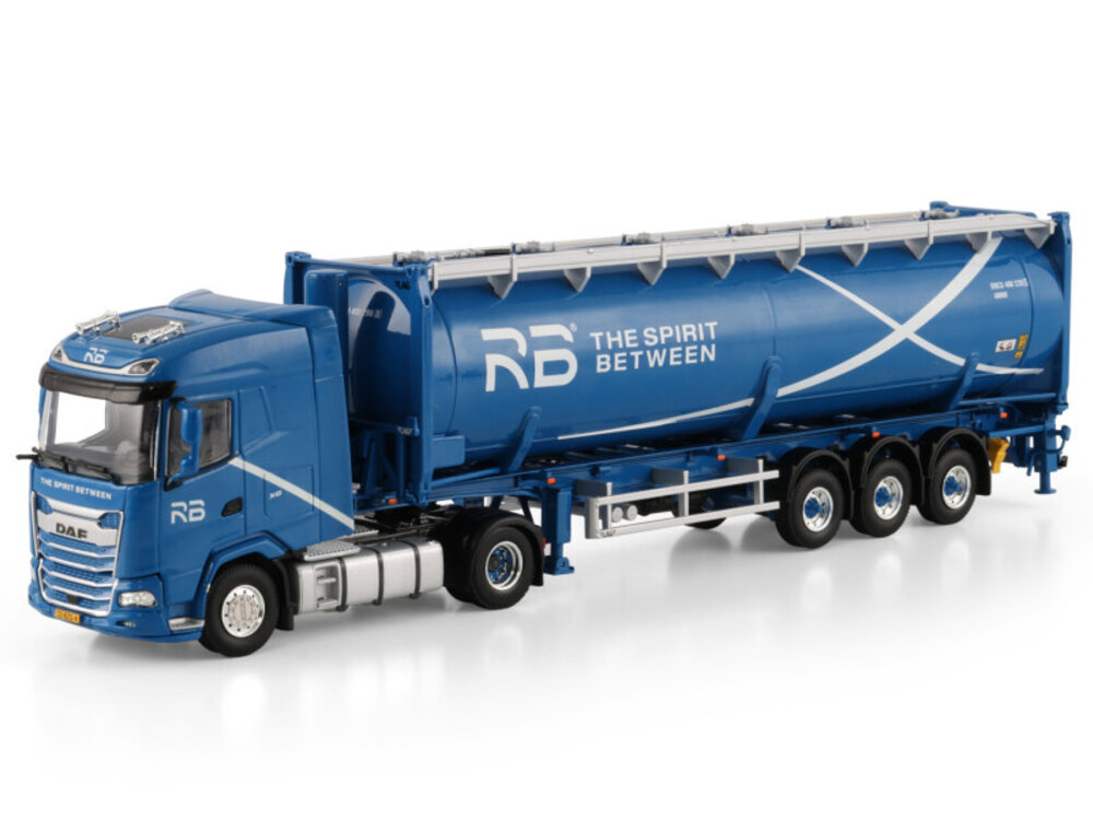 WSI WSI DAF XG 4x2 with 3-axle 40ft tipping bulk container trailer RB LOGISTICS