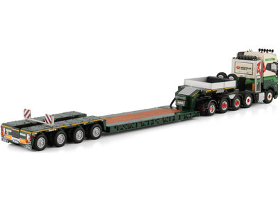 WSI WSI Volvo FH5 Globetrotter 8x4 with 4-axle  add on axle euro PX low loader WESTDIJK SE