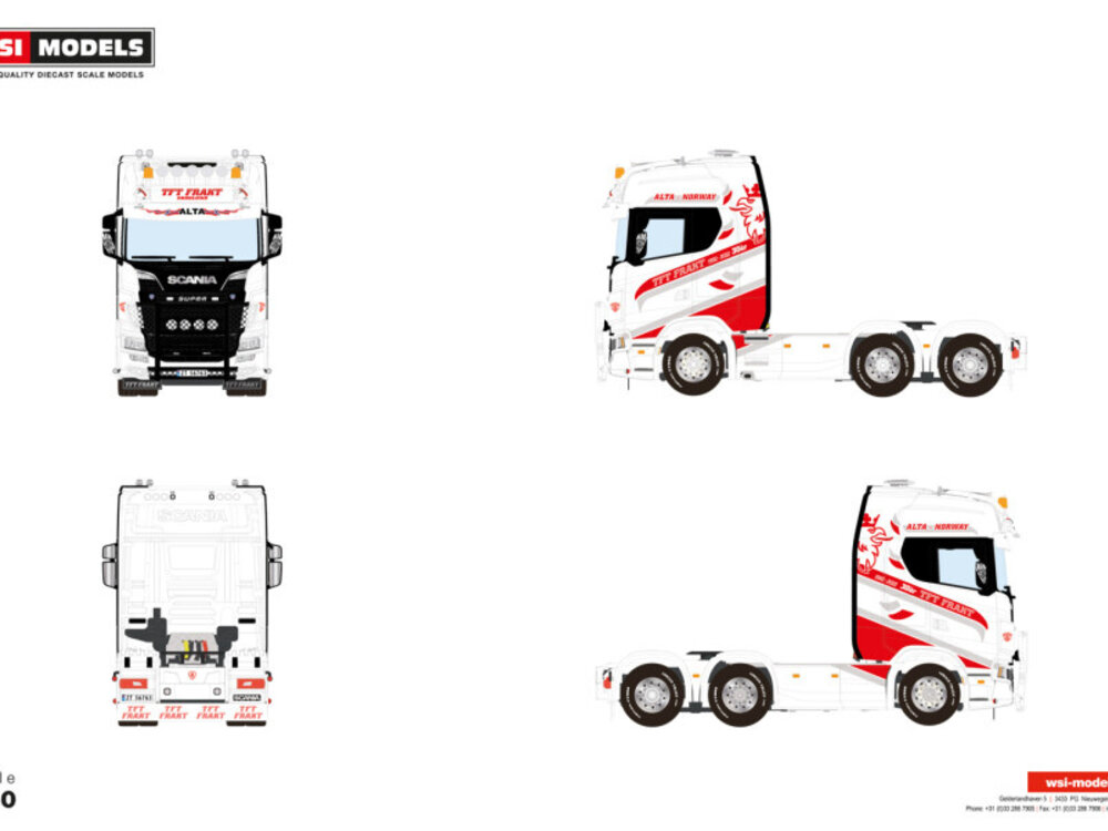 WSI WSI Scania S Highline 6x2 TFT FRAKT