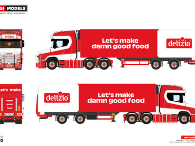 WSI WSI Scania Vlastuin S Torpedo highline facelift 6x2 met  2-assige box trailer STOFFELTRANS DELIZIO