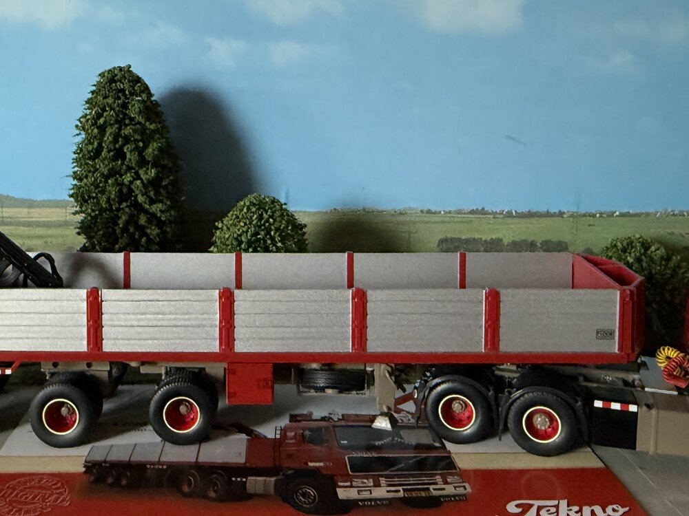 Tekno Tekno Volvo F16 6x2 truck with 3-axle brick trailer H.N. POST & ZN.