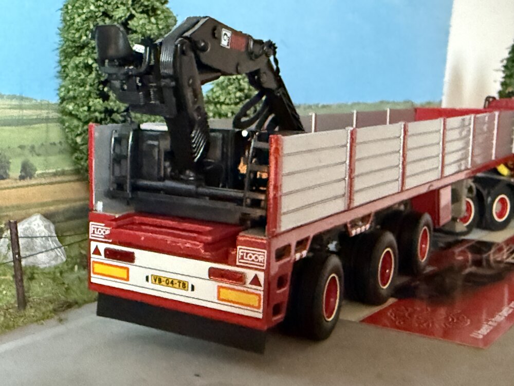 Tekno Tekno Volvo F16 6x2 truck with 3-axle brick trailer H.N. POST & ZN.
