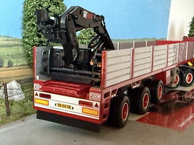 Tekno Tekno Volvo F16 6x2 truck with 3-axle brick trailer H.N. POST & ZN.