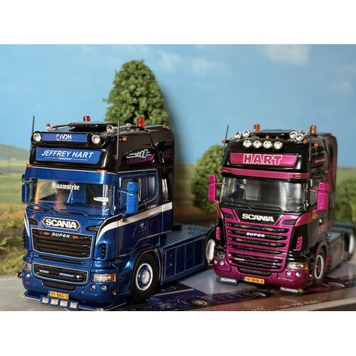 Tekno Tekno Model Set Scania R580 4x2 & Scania R580 6x2 HART TRANSPORT