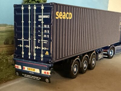 Cavallino Cavallino Scania S Highline met 3-as container oplegger +40ft. SAECO container M.J. DE GROOT