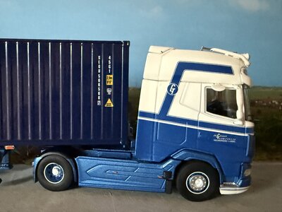 Cavallino Cavallino DAF XG+ with 3-axle container trailer +40ft. SAECO container M.J. DE GROOT