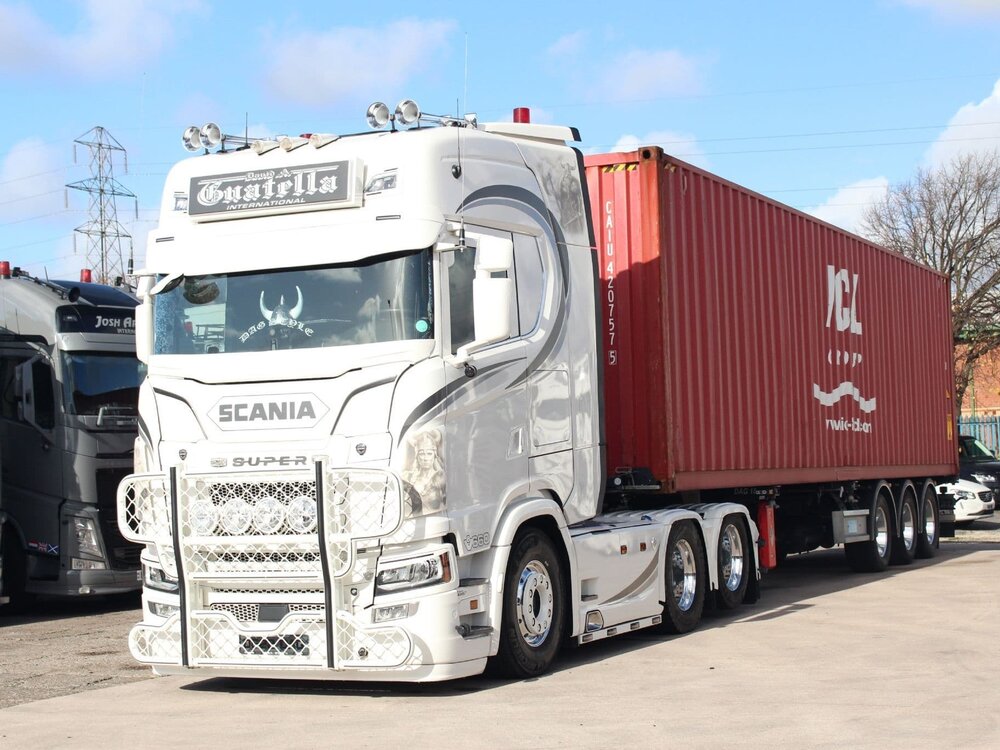 WSI WSI Scania S660 6x2 with 3-axle container trailer DAVID A GUATELLA Liverpool England