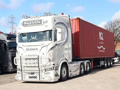 WSI WSI Scania S660 6x2 with 3-axle container trailer DAVID A GUATELLA Liverpool England
