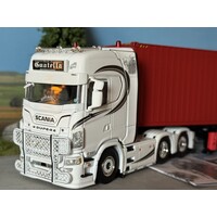 WSI Scania S660 6x2 with 3-axle container trailer DAVID A GUATELLA Liverpool England