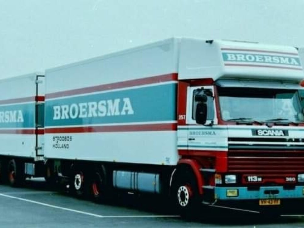 Tekno Tekno Scania 113M /360 Rigid truck with trailer BROERSMA