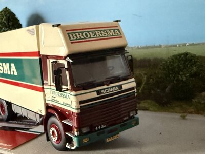 Tekno Tekno Scania 113M /360 Rigid truck with trailer BROERSMA