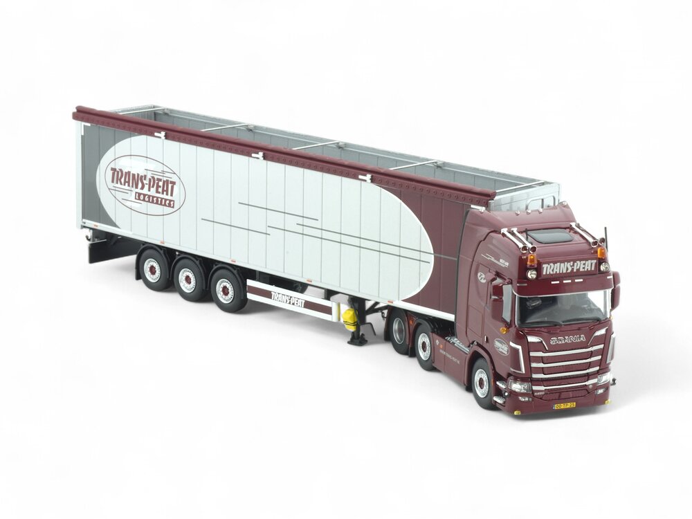 Tekno Tekno Scania NGR 6x2 met 3-assige Walking Floor oplegger TRANS-PEAT LOGISTICS