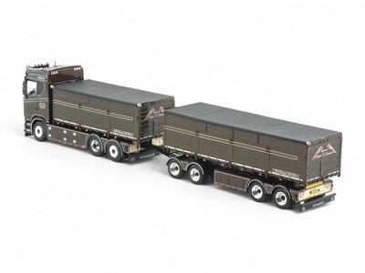 Tekno Tekno Scania Next Gen S-serie Highline riged truck wit 4-axle trailer JESPER V. SORENSEN