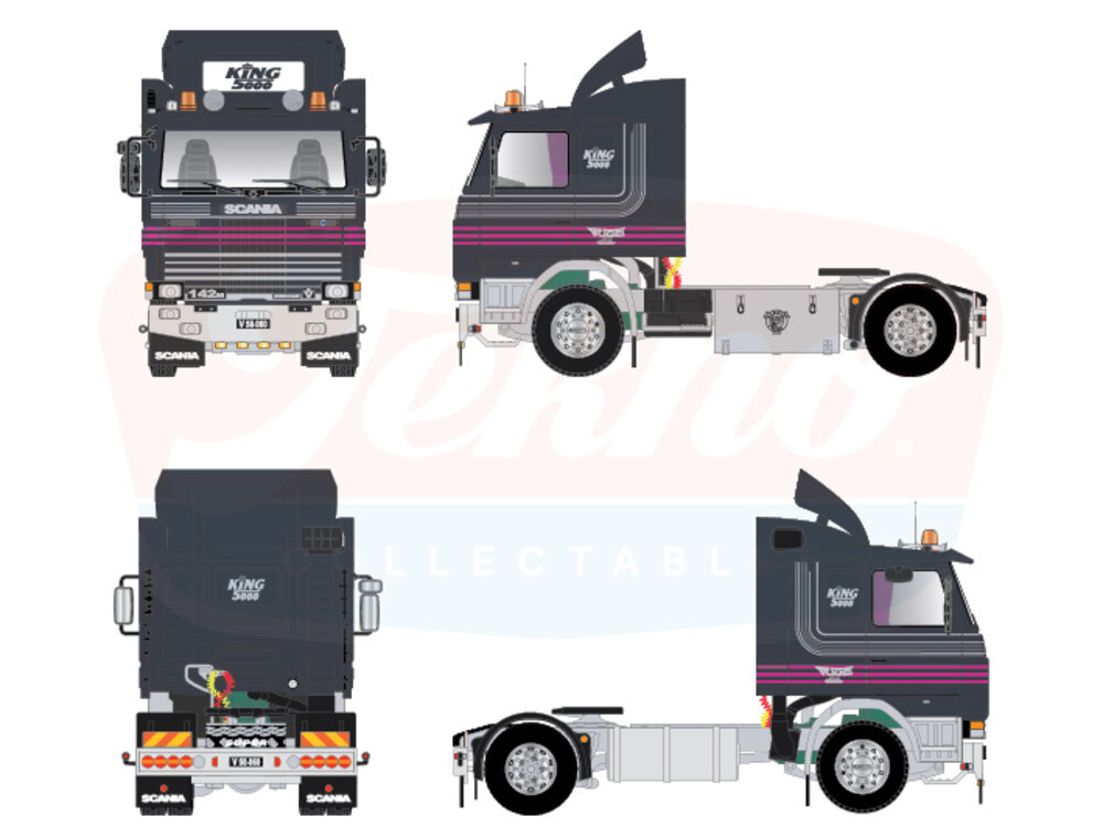 Tekno Tekno Scania 142M 4x2 VOGEL - KING 5000