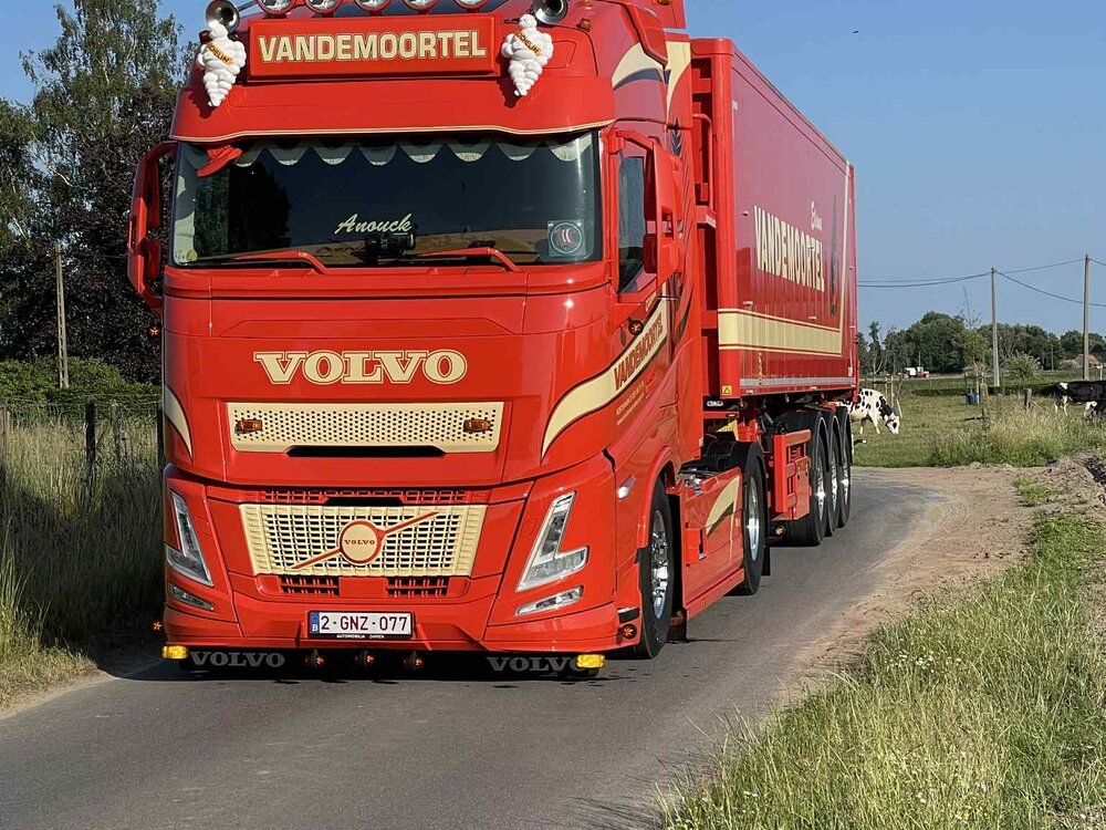 Tekno Tekno Volvo FH Aero Globetrotter 4x2  with 3-axle Stas tipper VANDEMOORTEL