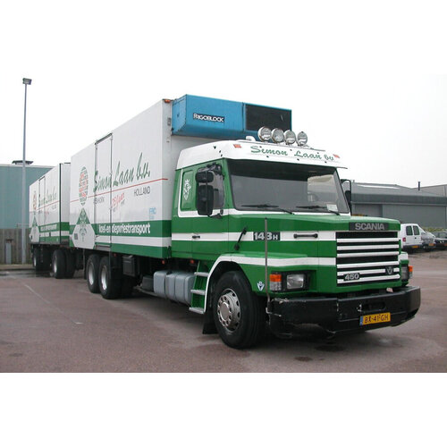WSI WSI Scania 143H/450 Torpedo 6x2 rigid truck with 2-axle drawbar trailer SIMON LAAN B.V.