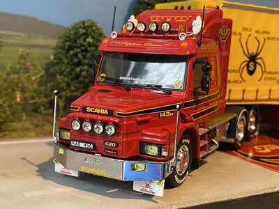 Tekno Tekno Scania Torpedo 3 series Topline with curtain side trailer STJARNSTROM