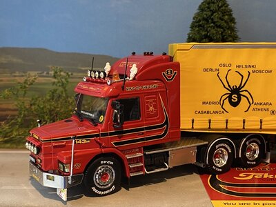 Tekno Tekno Scania Torpedo 3-serie Topline met huifoplegger STJARNSTROM