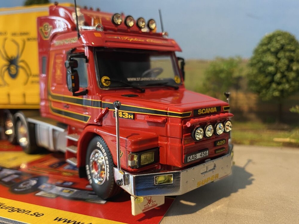 Tekno Tekno Scania Torpedo 3 series Topline with curtain side trailer STJARNSTROM