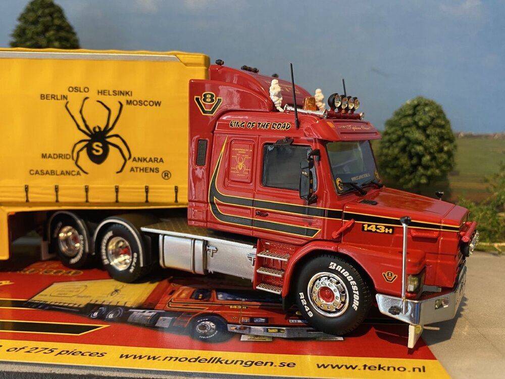 Tekno Tekno Scania Torpedo 3-serie Topline met huifoplegger STJARNSTROM