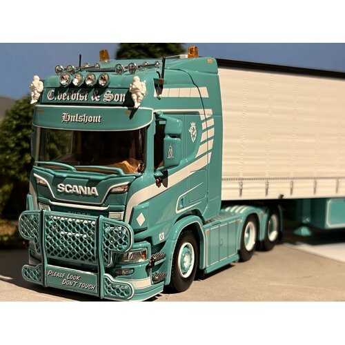 Tekno Tekno Scania Next Gen R650 6x2 met schuifzeilenoplegger VERBIST