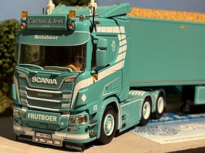Tekno Tekno Scania R650 Highline met aardappeloplegger + lading VERBIST