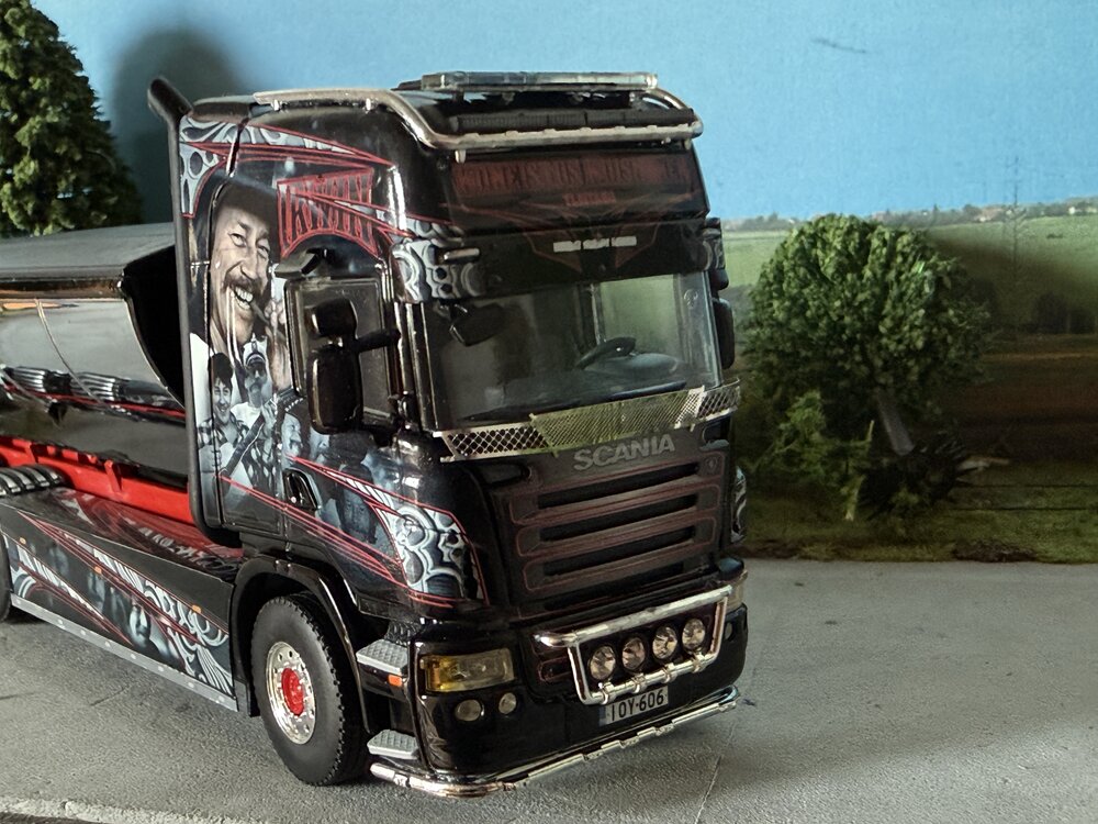 WSI WSI Scania R Topline 6x2 haakarm systeem + container KUISMANEN