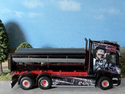 WSI WSI Scania R Topline 6x2 haakarm systeem + container KUISMANEN