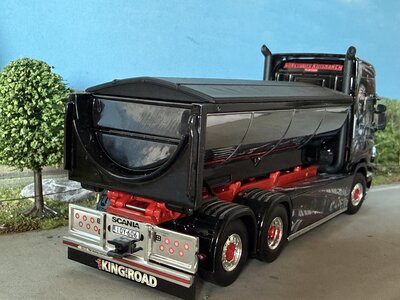 WSI WSI Scania R Topline 6x2 hooklift system + container KUISMANEN